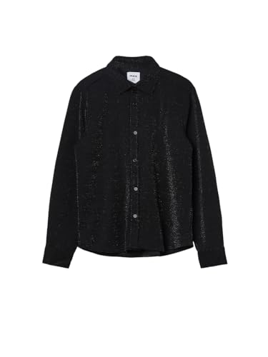 Max Boys Embellished Regular Fit Shirt (Black_10-12 Y)