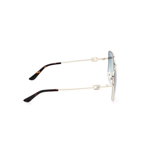 Guess 100% UV protecetd | Gradient | Polarized | Large | Full Rim | Butterfly | Frame: Gold | Lens: Green