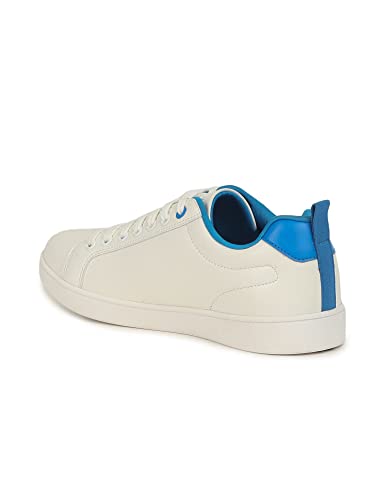 U.S. Polo Assn. Mens Salvador 3.0 BLU White Sneaker - 7 UK (2FD22008W01)