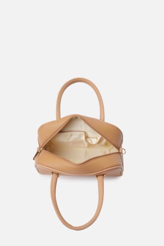 Women Beige Textured Casual Sling Bag