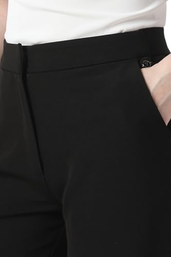 Van Heusen Women's Slim Casual Pants (VWTFFSLP363906_Black