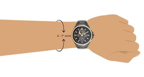 Seiko Analog Black Dial Men's Watch-SSC573P1 Stainless Steel, Black Strap