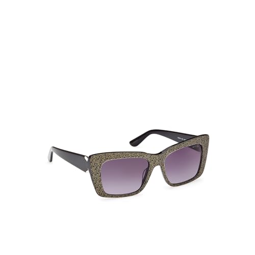 GUESS Womens Guess Sunglass Sunglasses, Black, 55
