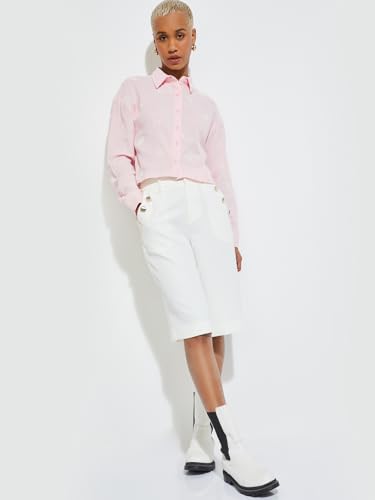 Max URB_N Women Printed Shirt (Pink_S)