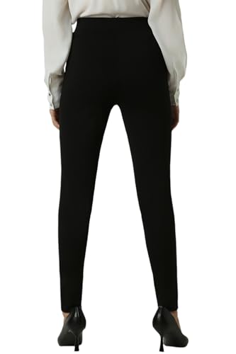 Van Heusen Women's Regular Casual Pants (VWTFPRGF654061_Black