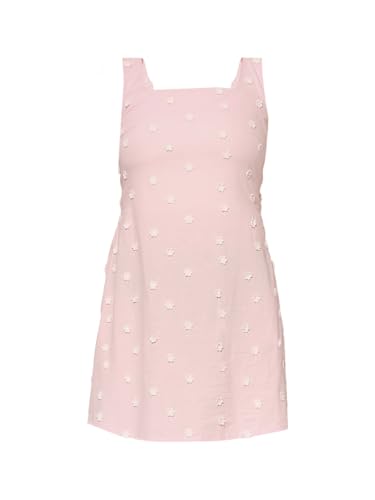 ONLY Women's Cotton Mini A-Line Dress (9020415-Pink Lady_Pink