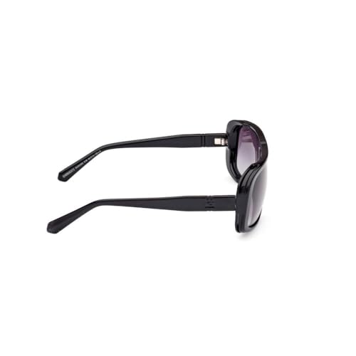 Guess sunglasses| 100% UV protected | Gradient | Full Rim | Rectangular | Men | Large | Shiny Black Polycarbonate Frame | Smoke Gradient Lens