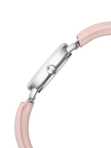 Fastrack Vyb Muse with Quartz Analog Pink Dial Steel PU Leather & Alloy Strap Watch for Girls - FV60114SD01W