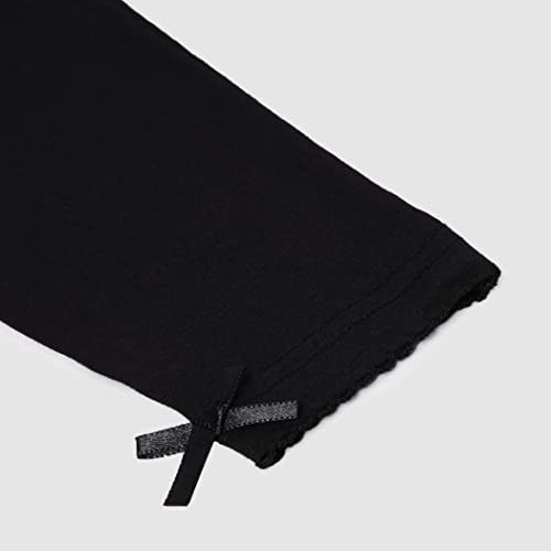 Max Girl's Regular Fit Mid Rise Capris (M22CLG21_Black_7-8Y)