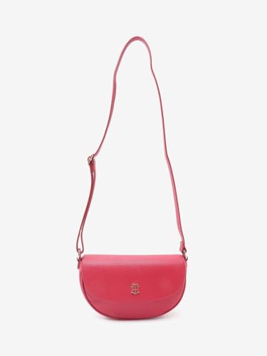 Solid Red Pu Sling Bag