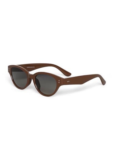 ONLY Women's Solid Regular Fit Brown Sunglasses
