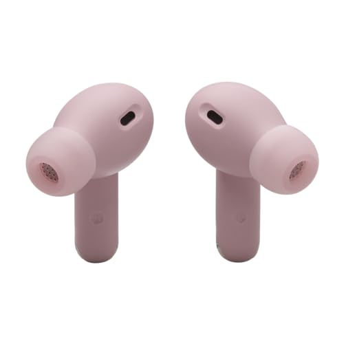 JBL Wave Beam 2 Ear Buds Wireless BluetoothV5.3, Active Noise Cancellation Earbuds,Multi Connect, App for Customized Extra Bass Eq, Relax Mode,Speed Charge, 40H Playback, Fast Pair,4 Mics,IP54(Pink)