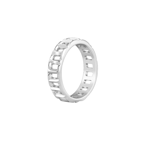 GIVA 925 Silver Windowpane Ring For Him,Indian - 17| Gifts for Men & Boys | With Certificate of Authenticity and 925 Stamp | 6 Months Warranty