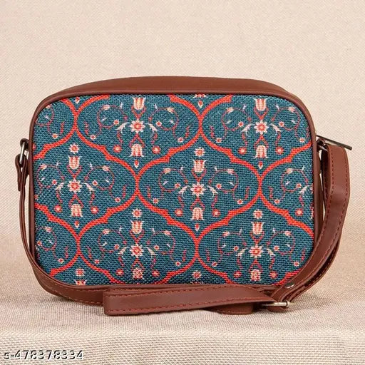Zouk Sheesh Mahal Jaali Motif Sling Bag