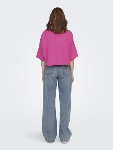 ONLY Oversized T-Shirt (119178201_Fuchsia Purple_L)