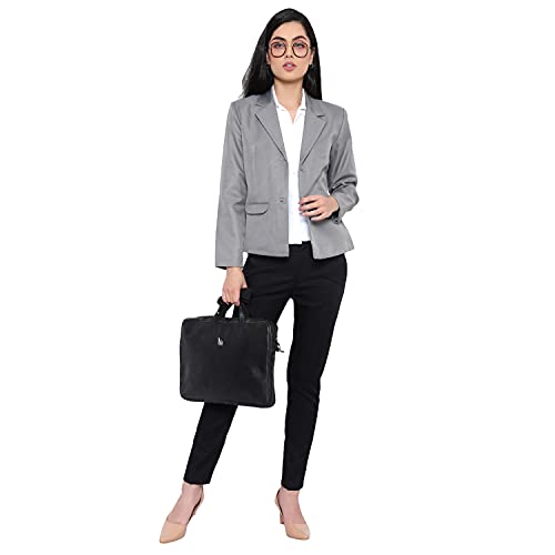 Blue Ronin Stylish Regular Fit Stylish Formal Blazer for Women's Grey_S