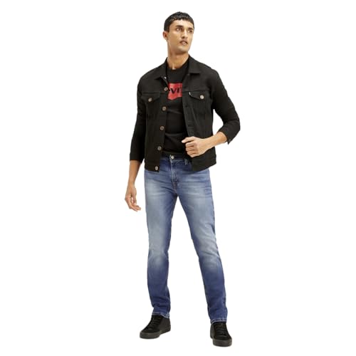 Levi's Men's 511 Blue Slim Fit Mid Rise Jeans