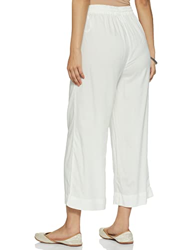 Max Women's Mid Rise Regular Pants (NOOSPL21OW_Off White_XL)