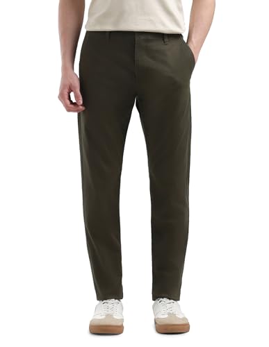 Twill Slim Tapered Fit Trousers