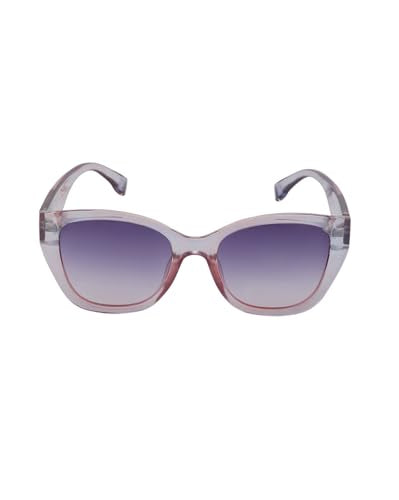 Carlton London Transparent with Pink Toned with Blue Polarised Lens Oversized Sunglass for women