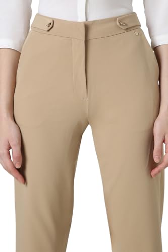 Van Heusen Women's Regular Casual Pants (VWTFCRGP629717_Beige