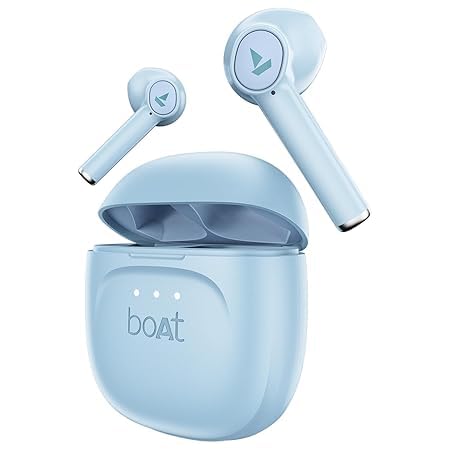 boAt Airdopes 131 Gen 2, 13mm Drivers, 70H Battery, ENx Tech, Beast Mode 45 ms Low Latency, ASAP Charge, Bluetooth Earbuds, TWS Ear Buds Wireless Earphones with mic (Ice Blue)