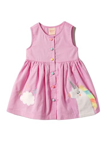 nauti nati Cotton Nautinati Girls' Dress Knee-Length Casual NN321-050_Pink
