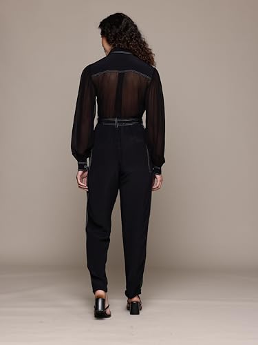 Label RITU KUMAR Black Serena Jumpsuit