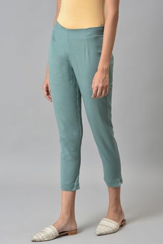 W Cotton Blend Strechable Slim Pants for Women | Cotton Blend Slim Pants for Women | Trousers for Women | W for Woman