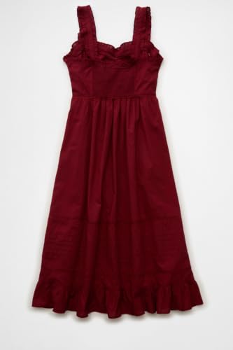 American Eagle Women Antique Rose Catie Corset Midi Dress