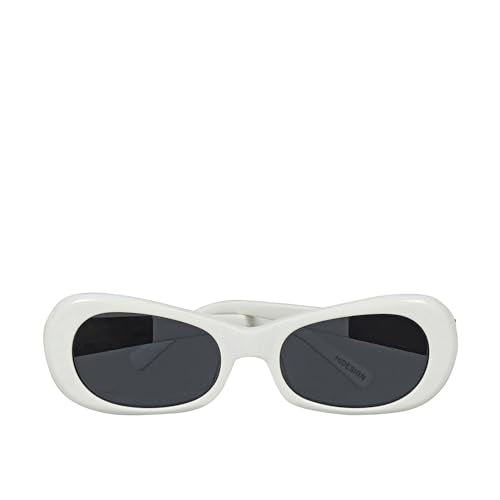 HIDESIGN Hydra Retro Oval Sunglass - White Acetate