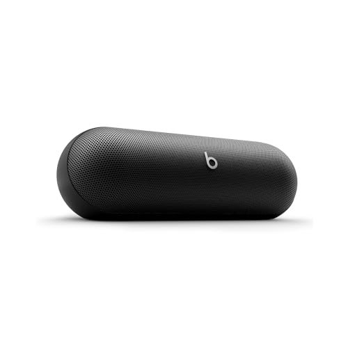 Beats Pill – Wireless Bluetooth Speaker and Portable Charger via USB-C – Up to 24 Hours Battery Life, IP67 Water Resistant, Apple & Android Compatible, Built-in Microphone – Matt Black