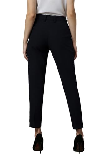 Allen Solly Women's Regular Work Utility Pants (Black) - SaumyasStore