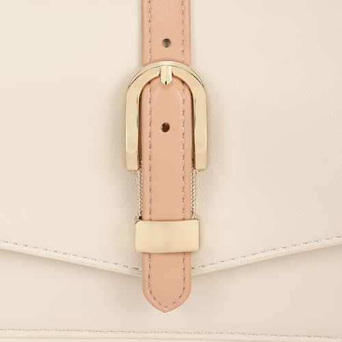 Fastrack Buckle Belle Sling | Faux-Leather Women’s Handbag | Buckle-Detail Flap, Two Compartments, Card Slots, Zipper Pocket & Chain Strap