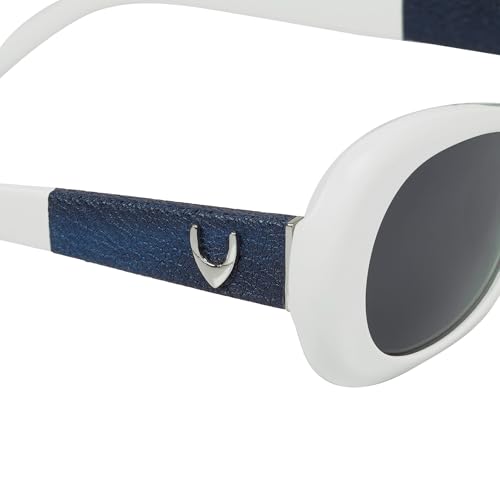 HIDESIGN Hydra Retro Oval Sunglass - White Acetate