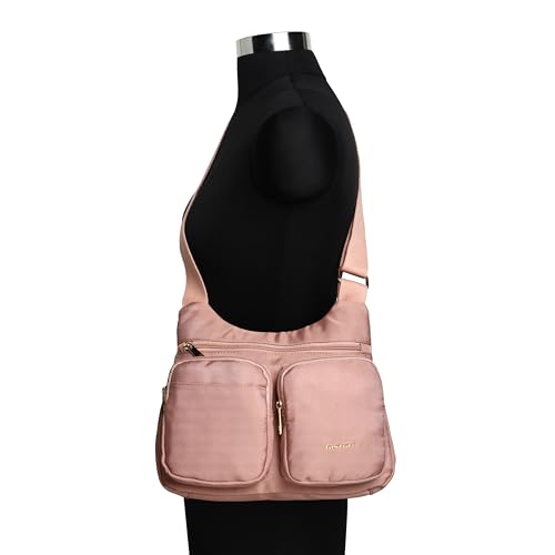 Fastrack PU Solid Sling Bag for Women | Travel Friendly Bag with Broad Adjustable Sling Strap