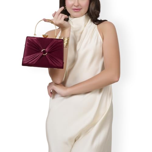 Lavie Women's Misha Handle Frame Clutch | Ladies Purse | Gift For Women