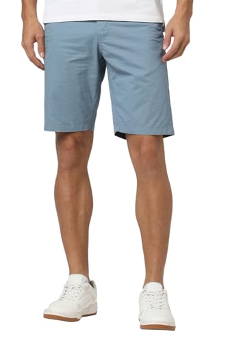 Van Heusen Men's Bermuda Shorts (VSSRURGFZ20759_Light Blue