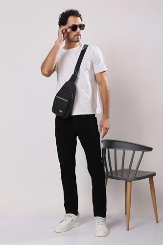 London Hills Mens Slim Tapered Fit Mid Rise Jeans | Man Slimfit Denim | Durable & All Day Comfort Mans Jean Black