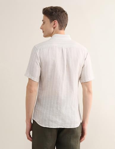 U.S.Polo Association Men's Vertical Striped Regular Fit Shirt
