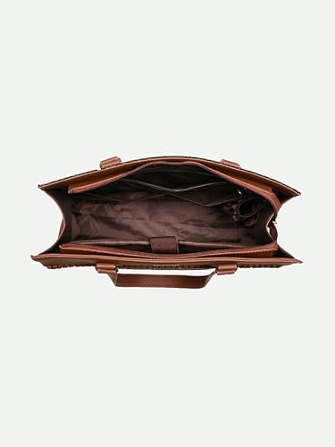ZOUK Statement Business Bag | Stylish Handbag for Women Office Use | Tote Bags for Woman | Fits 14 Inch Laptop | Water-Resistant | Big Size | Aesthetic Purse | Kolkata Nouveau