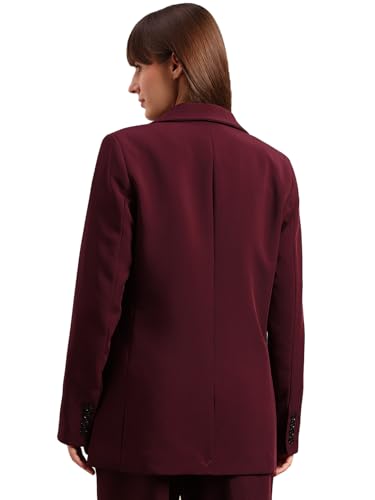 VERO MODA Women's Solid Single Breasted Blazer