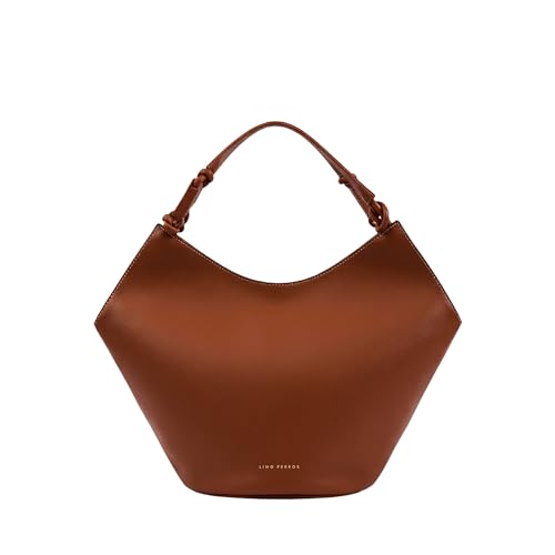 Lino Perros Avril Tan Slouchy Tan Bucket Hobo