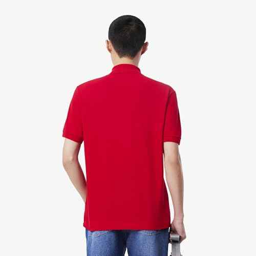Lacoste Men's Solid Classic Fit Polos (PH9851240_Red
