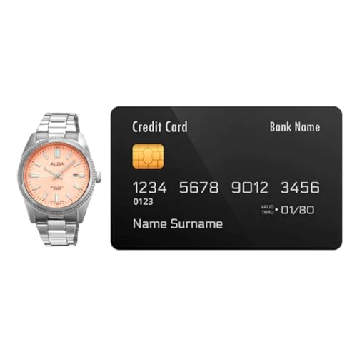 Alba Women Pale Peach Patterned Dial-AH7CL5X1