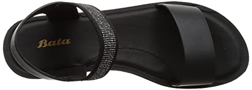 Bata Women's PIX-AW17 Black Sandals - SaumyasStore
