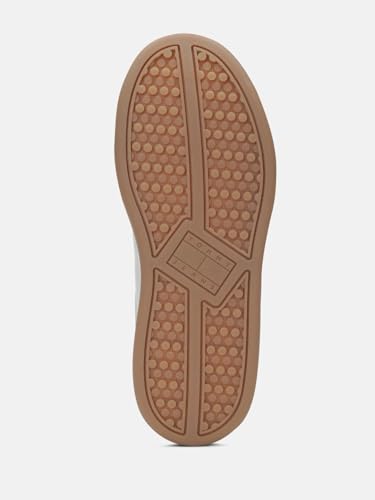 Solid Beige Leather Sneakers