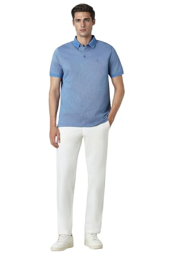 Van Heusen Men's Regular Fit T-Shirt (VHKPWRGF845697_Blue