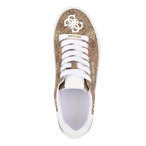 Guess Womens Renzy, Medium Natural/Beige Logo 101, 9