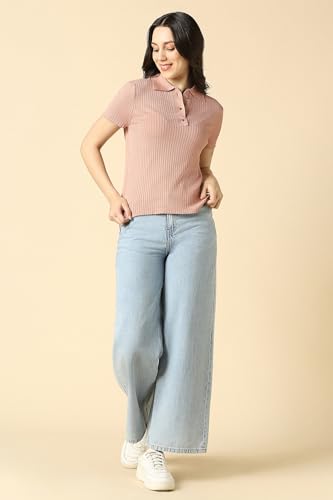 Women Pink Textured Casual Top